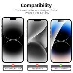 4-Pack Screen & Camera Protectors for iPhone 14 Pro