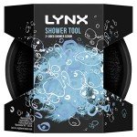 Lynx Dual-Sided Shower Tool with Scrubbing Sponge