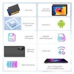 PRITOM 10-Inch Tablet with Keyboard and Mouse