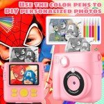 AORILE Instant Print Camera for Kids, 1080p HD