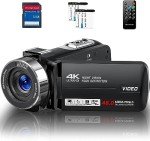 4K HD Night Vision Vlogging Camera with Remote