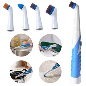 Cordless Electric Scrubber Brush with 4 Heads