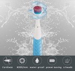 Cordless Electric Scrubber Brush with 4 Heads