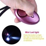 5-Pack Personal Security Alarm Keychains with Light