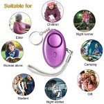 5-Pack Personal Security Alarm Keychains with Light