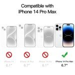 JETech iPhone 14 Pro Max Tempered Glass Screen Protectors