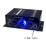 Portable HiFi Stereo Amplifier with Dual Channel Sound