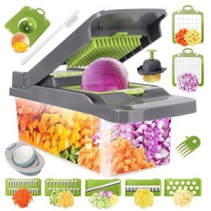 Versatile Vegetable Chopper and Slicer with Egg Cutter