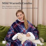 Winthome Super Soft Wearable Blanket with Sleeves