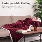 Winthome Super Soft Wearable Blanket with Sleeves