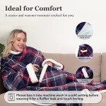Winthome Super Soft Wearable Blanket with Sleeves