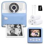Kids Instant Print Camera with 32GB Card (Blue)