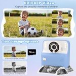 Kids Instant Print Camera with 32GB Card (Blue)