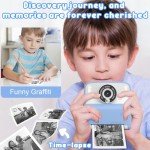 Kids Instant Print Camera with 32GB Card (Blue)