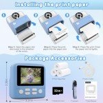 Kids Instant Print Camera with 32GB Card (Blue)