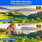 5K Dual Lens Vlogging Camcorder with Accessories