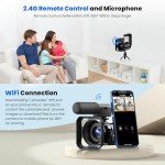 5K Dual Lens Vlogging Camcorder with Accessories
