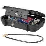 WACCET Waterproof Portable Safe Box with Code