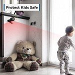Wireless Motion Sensor Alarm with Siren - Black