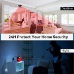Wireless Motion Sensor Alarm with Siren - Black