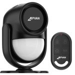 Wireless Motion Sensor Alarm with Siren - Black