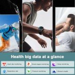 IOWODO Smartwatch with Fitness Tracker and Phone Function