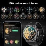 IOWODO Smartwatch with Fitness Tracker and Phone Function