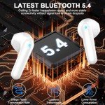Bluetooth 5.3 Wireless Earbuds with Noise Cancelling