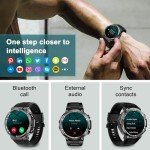 IOWODO Smartwatch with Fitness Tracker and Phone Function