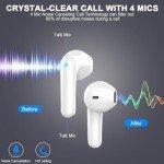 Bluetooth 5.3 Wireless Earbuds with Noise Cancelling