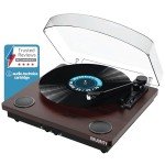 Bluetooth Vinyl Record Player with Built-in Speakers