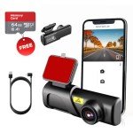 2K WiFi Dash Cam with Free 64GB SD Card