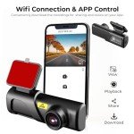 2K WiFi Dash Cam with Free 64GB SD Card