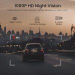 2K WiFi Dash Cam with Free 64GB SD Card