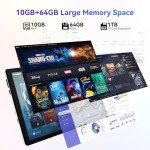 10-Inch Android Tablet with 10GB RAM and WiFi 6