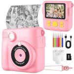 Kids’ Instant Camera with 32GB SD Card - Pink