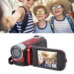 1080P Video Camcorder with 16X Zoom - Red