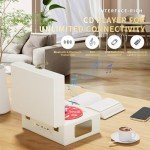 Yintiny Bluetooth Rechargeable Leather CD Player