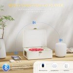 Yintiny Bluetooth Rechargeable Leather CD Player