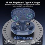 Bluetooth 5.3 Wireless Earbuds with Noise Cancelling
