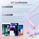 Yavud MFi Certified Lightning Charger Cable 3-Pack