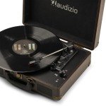 Portable Retro Vinyl Record Player with Speakers