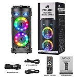 30W Portable Bluetooth Speaker with LED Lights