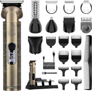 Hatteker 8-in-1 Cordless Beard Trimmer Kit