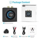 YMOO Bluetooth 5.3 HiFi Music Receiver Adapter