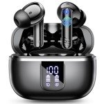 Bluetooth 5.4 Wireless Earbuds with Deep Bass