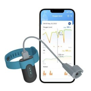 Wrist Pulse Oximeter with Bluetooth and App