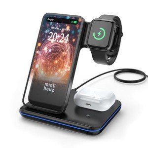 Minthouz 3-in-1 Fast Wireless Charging Station
