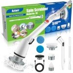 Aztarr Cordless Electric Spin Scrubber with Extensions