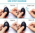 Super-Loud Personal Safety Alarm with LED Torch